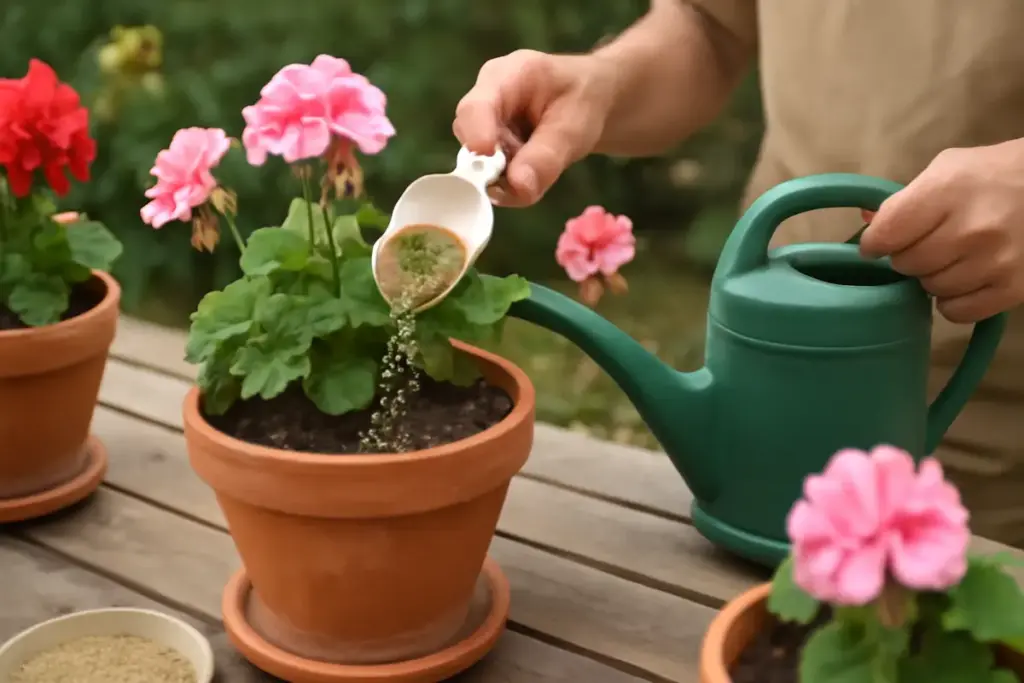 Concimazione delle piante fiorite in vaso: la frequenza che stimola boccioli e non appesantisce il terriccio