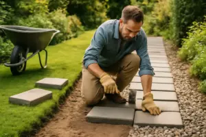 Creare percorsi nel giardino: materiali facili da posare che resistono nel tempo senza deformarsi
