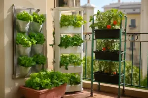 Coltivazione di ortaggi verticali sul balcone: sistemi pratici per spazi ristretti