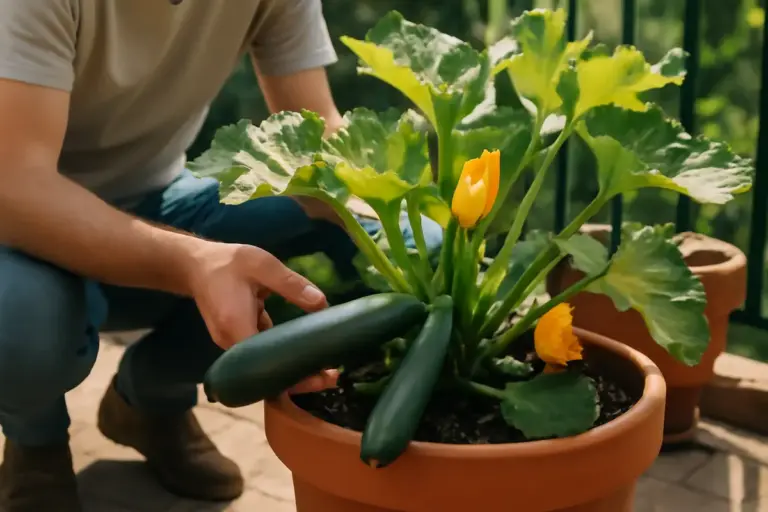 Coltivare zucchine in vaso: il metodo che assicura frutti lunghi e saporiti anche senza giardino