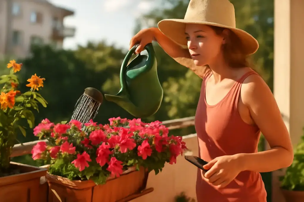 Cura delle piante da balcone durante l’estate: strategie che preservano la fioritura nei giorni più caldi